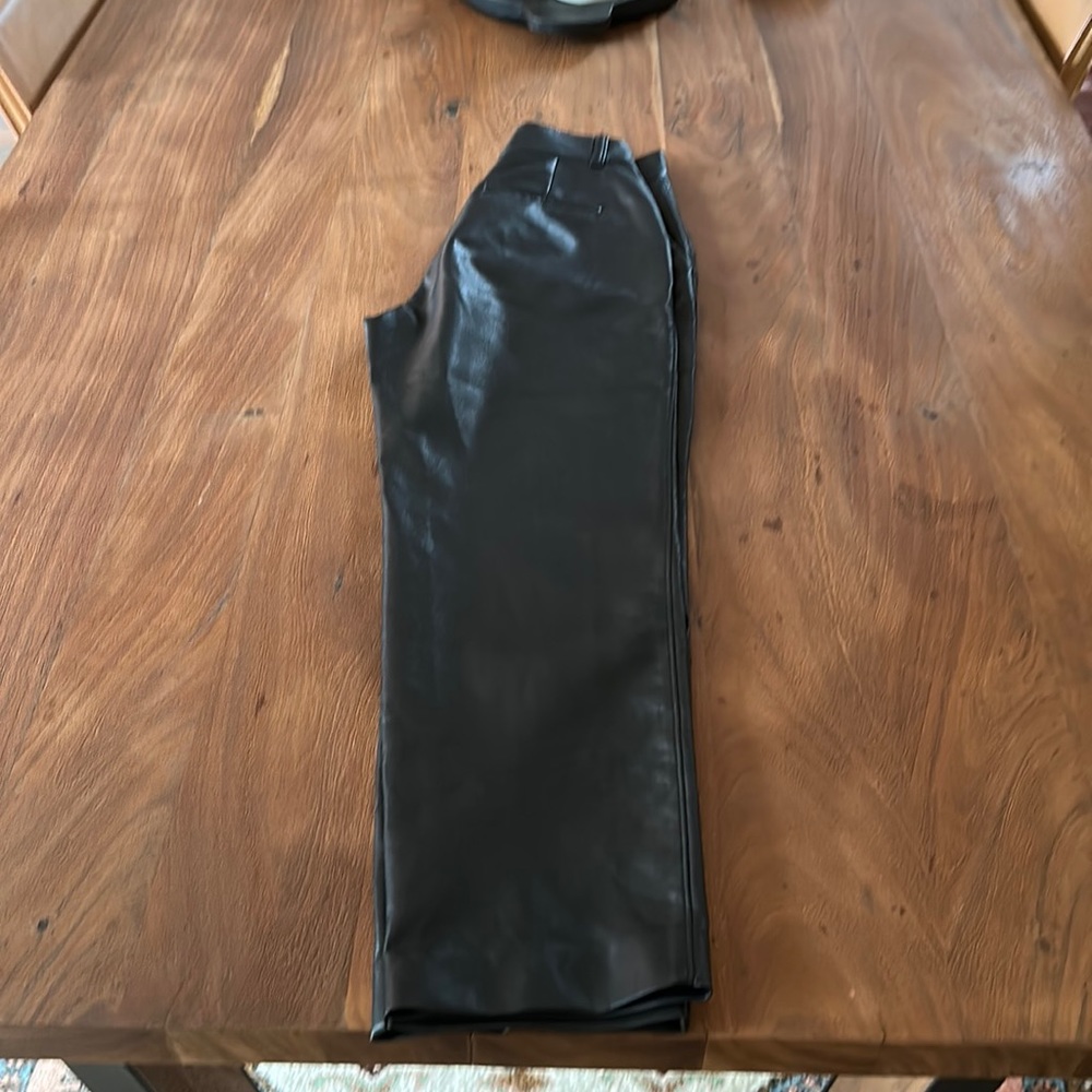 Babaton/Aritzia Command vegan leather pants: black